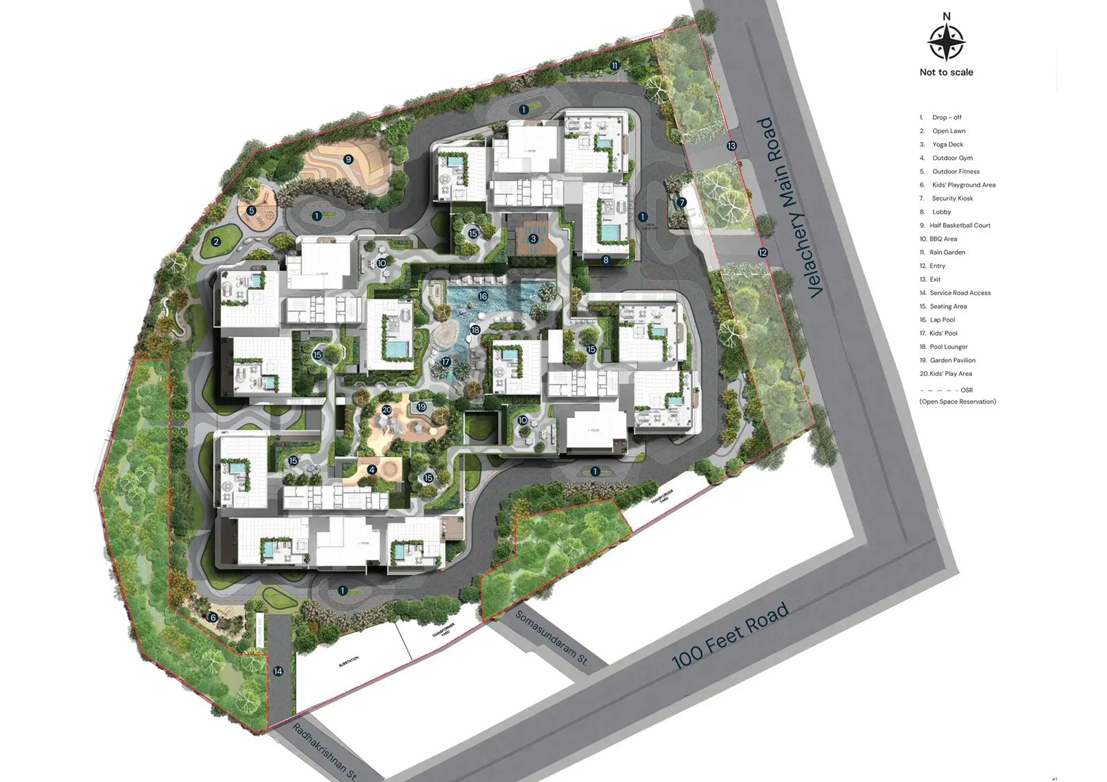 Brigade Stellaris master plan off Velachery Main Road and 100 Feet Road